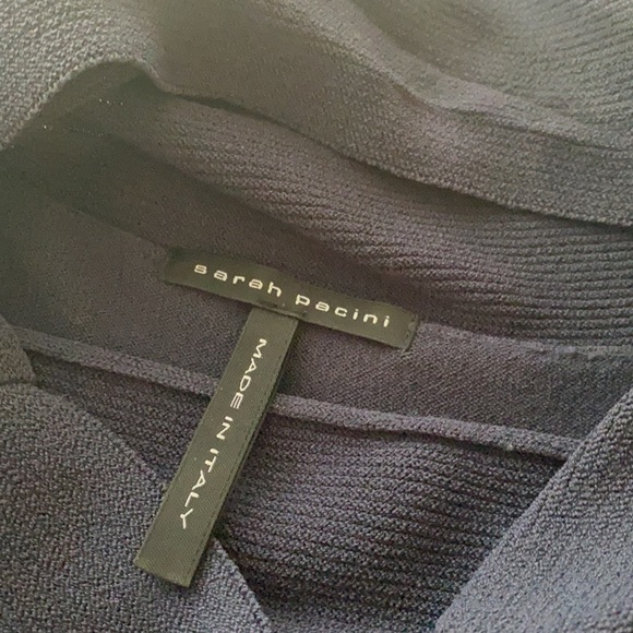 Sleeveless Cowl Neck Knit Dress by Sarah Pacini - Picture 2 of 3